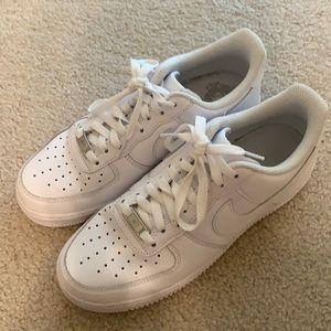 Worn twice Nike Air Force ones. Women’s size 9